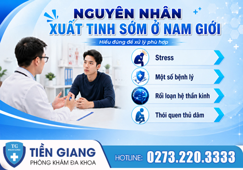 Những nguyên nhân gây xuất tinh sớm ở nam giới.