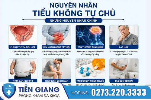 Nguyên nhân tiểu không tự chủ ở nam giới.